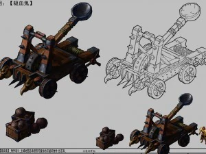 vampire - ranger catapults 01 3D Model