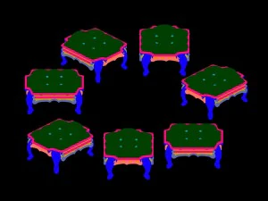 vampire warriors area - sofa 02 3D Model