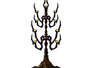 злой создатель - при свечах 02 3D Модель