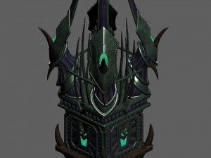 evil creature - brazier 01 Modello 3D