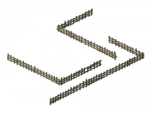 sennard - wooden fence 3D Model