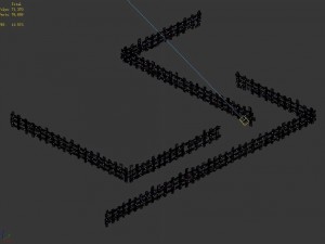sennard - wooden fence 3D 모델