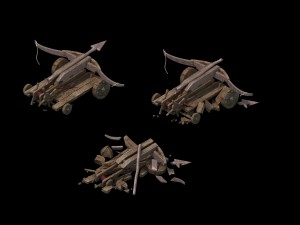 sennard - ballista damage 01 3D Модель