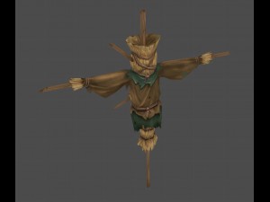 sennard - the hills - scarecrow 01 3D Model