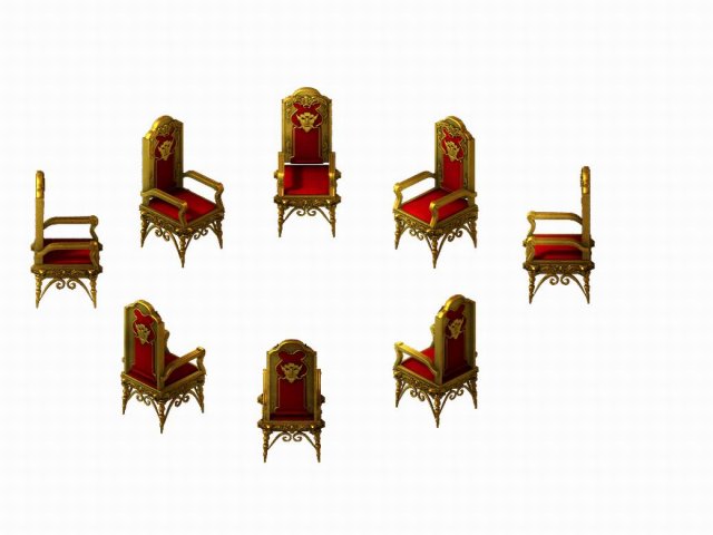 warriors area - chair 01 Model 3D .c4d .max .obj .3ds .fbx .stl .blend 