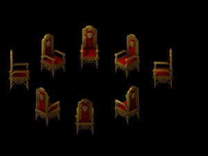 warriors area - chair 01 Model 3D