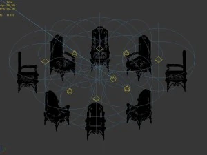 warriors area - chair 01 3D Model
