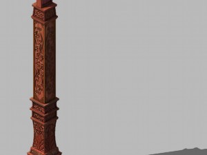 chang an city - booth posts 11 3D 모델