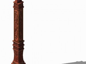 chang an city - booth posts 11 3D 모델