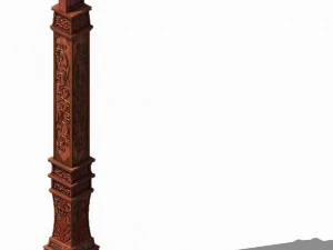 chang an city - booth posts 11 3D Model