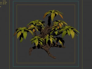 grass temple village - shrubs 01 Modelo 3D