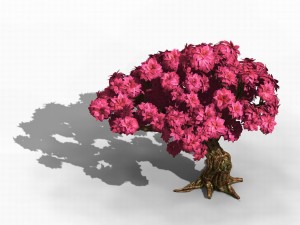 grass temple village - special plant 01 3D Model