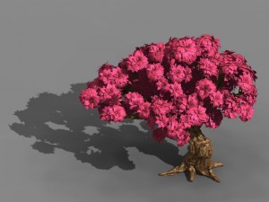 grass temple village - special plant 01 3D Model