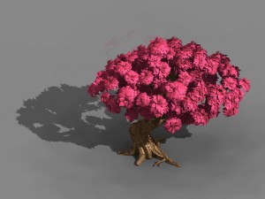 grass temple village - special plant 01 3D Model