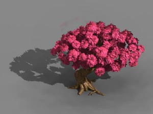 grass temple village - special plant 01 3D Model