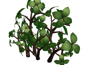 grass temple village - special plant 02 3D Model