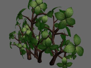 grass temple village - special plant 02 3D Model