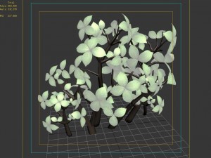 grass temple village - special plant 02 3D Model