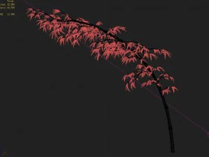 dazhu feng - black knot bamboo 04 3D Model