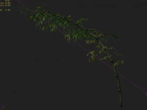 dazhu feng - black knot bamboo 04 3D Model