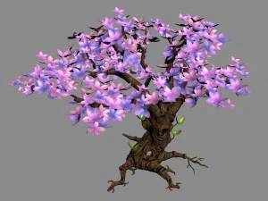 akacja - drzewo 01 Model 3D