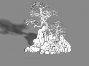 acacia - pine 01 3D Model