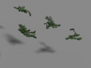 acacia - pine - foliage 02 Modelo 3D