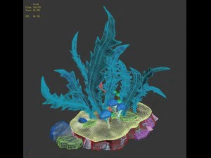 river - grass 01 3D Model