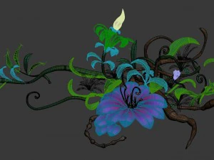 river - grass 02 3D Model