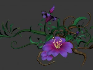 river - grass 02 3D Model