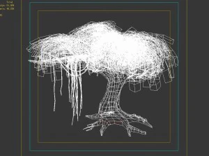 river yangcheng - huai tree 01 3D Model