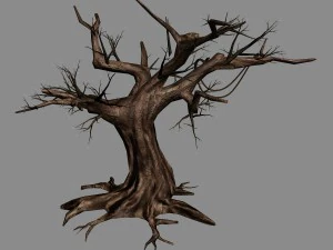 river yangcheng - ash tree trunk 01 3D Model