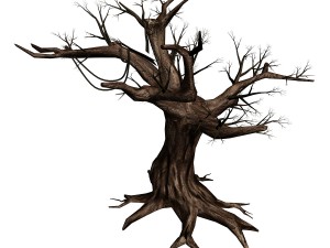 river yangcheng - ash tree trunk 01 3D Model