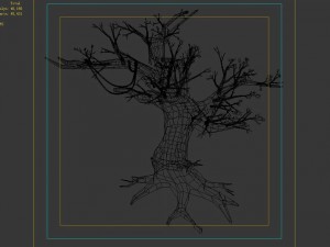river yangcheng - ash tree trunk 01 3D Model