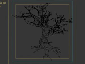 river yangcheng - ash tree trunk 01 3D Model