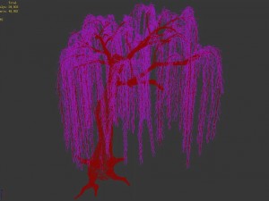river yangcheng - willow 02 3D Model