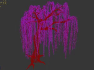 river yangcheng - willow 02 3D Model