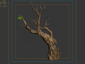 fox qishan - ruins film - dry tree 01 3D Model