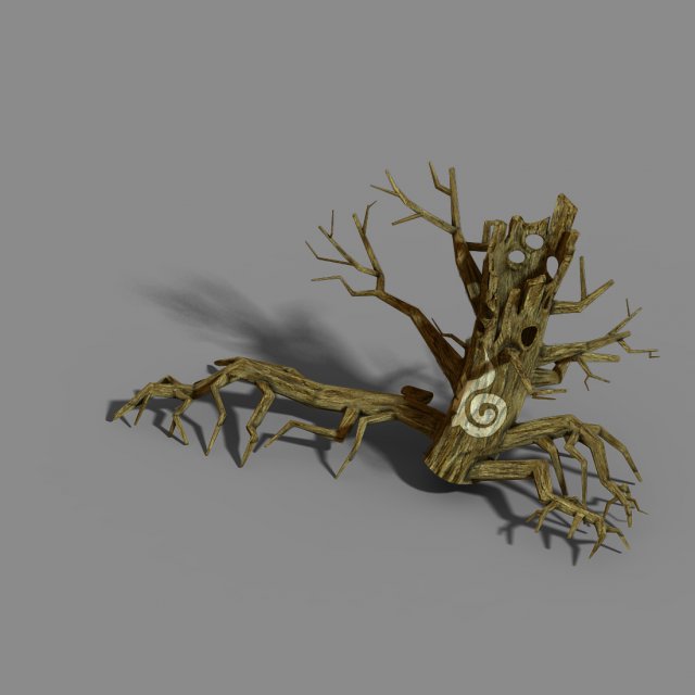 fox qishan - altar dead tree 01 Model 3D .c4d .max .obj .3ds .fbx .stl .blend 