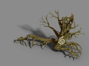 fox qishan - altar dead tree 01 3D Model