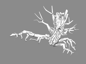 fox qishan - altar dead tree 01 3D Model