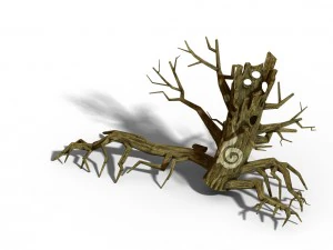 fox qishan - altar dead tree 01 3D Model