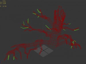 fox qishan - altar dead tree 01 Model 3D