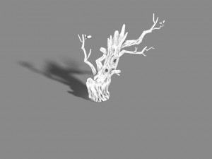 fox mountain - crescent spring - tree 01 3D 모델