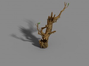 fox mountain - crescent spring - tree 01 3D 모델