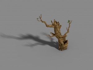 fox mountain - crescent spring - tree 01 3D 모델