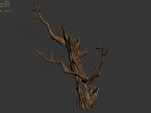 fox mountain - crescent spring - tree 01 3D 모델