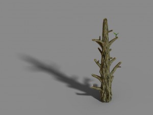 fox mountain - crescent spring - tree 02 3D Model