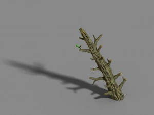 fox mountain - crescent spring - tree 02 3D Model