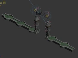 flower garden 1001 3D Model